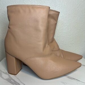 Old cutler zip up point toe booties